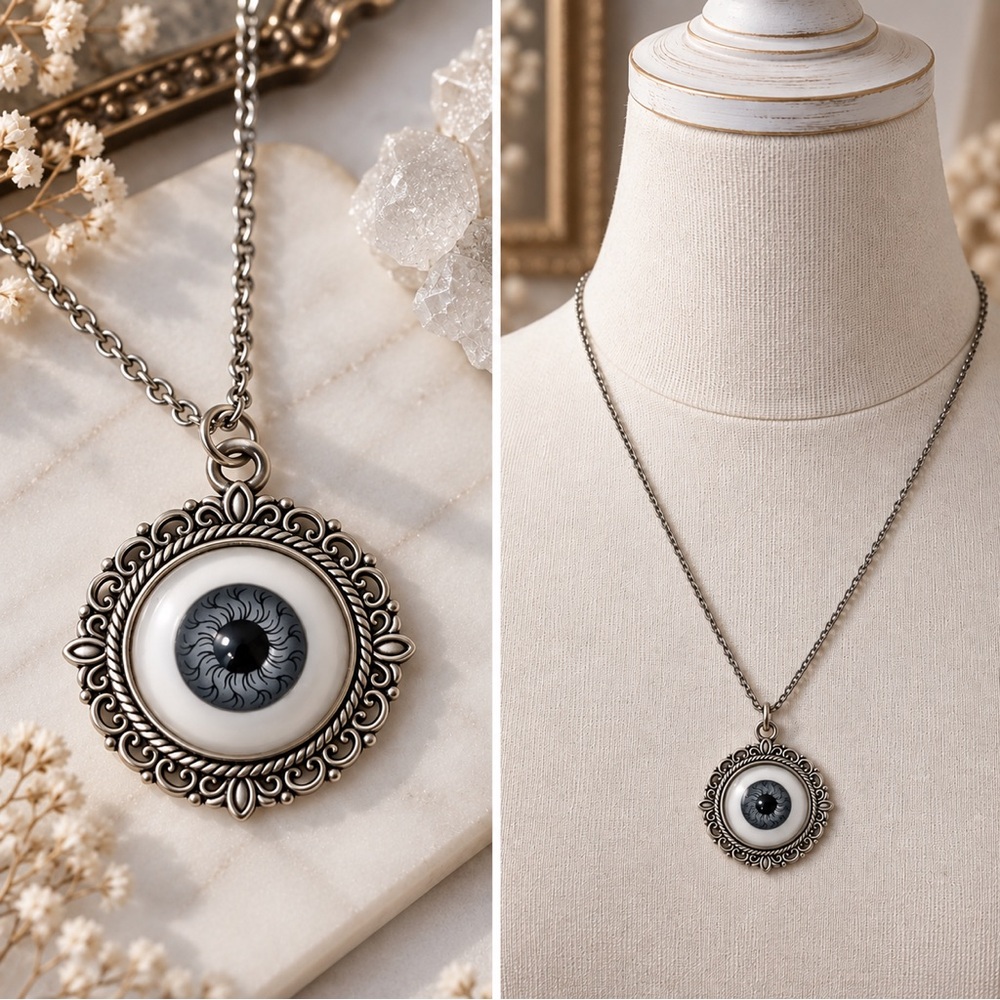 Watchful Eye Necklace – Eldrich Silver